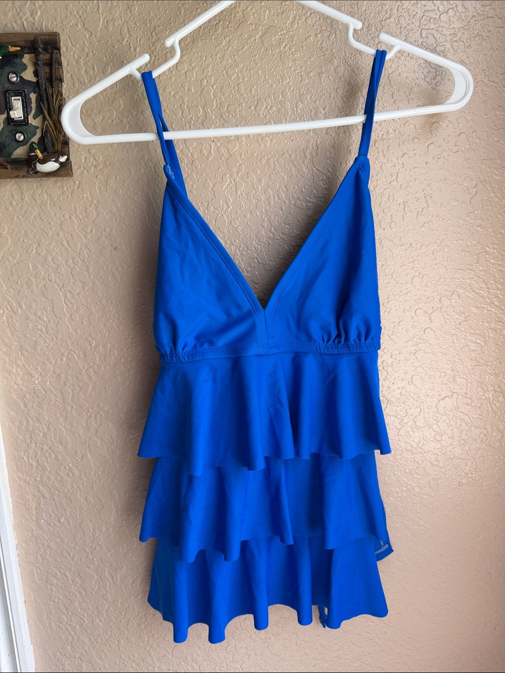 Catalina Royal Blue Tiered Ruffle Tankini